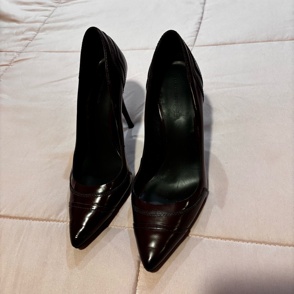 Alexander wang Dark wine Leather Heels sz 39